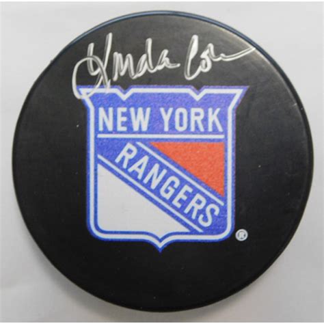 Linda Cohn Signed New York Rangers Hockey Puck