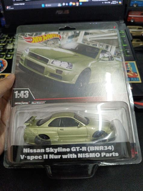 Hot Wheels Nissan Skyline Gt R Bnr V Spec Nur With Nismo Parts Skyline R Hobbies