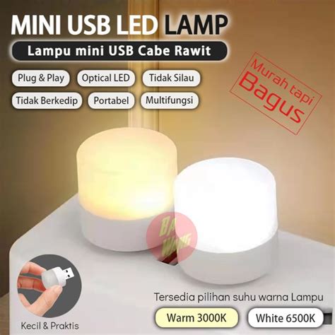 Jual Mini USB LED Lamp Portable Lampu Belajar Lemari Koridor Tidur Di