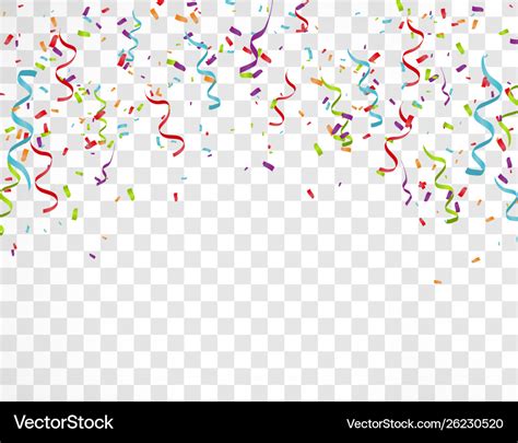 Colorful Bright Confetti Royalty Free Vector Image