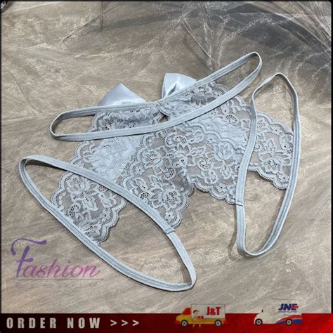 Jual Celana Dalam Wanita Hot Open G String Busur Transparan Lingerie