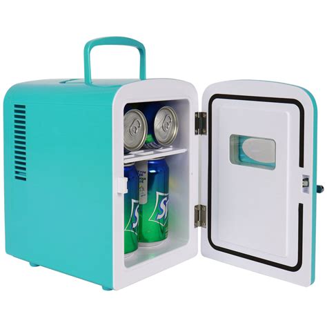 Koolatron Retro Portable Mini Fridge 4 Liter Aqua