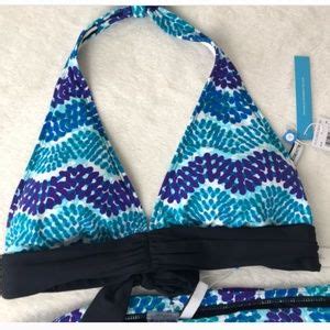 Bleu Rod Beattie Swim Bleu Rod Beattie Halter Bikini Black Blue Poshmark