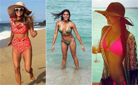 Bikini o traje de baño Inspírate en looks de nuestras conductoras e imita su estilo en la
