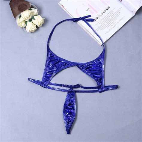 Women Sexy Sling Shot Micro Mini Bikini Thong One Piece Teddy Swimwear Monokini Ebay