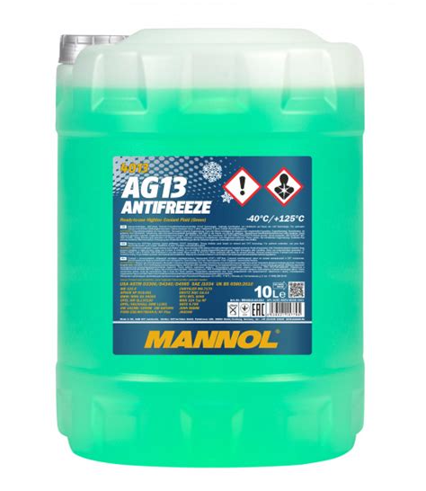 Антифриз MANNOL Antifreeze AG13 (-40 °C) Hightec 4013, Готовый раствор ...