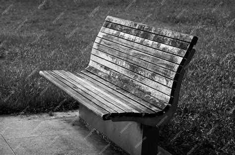 Premium Photo Empty Bench In Park