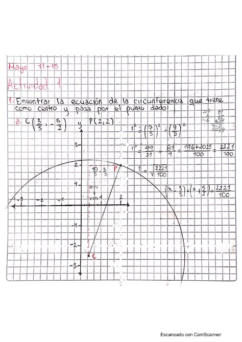 Solution Geometr A Anal Tica Mayo Studypool