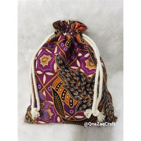 Beg Uncang Batik Drawstring Bag Batik Beg Batik Shopee Malaysia