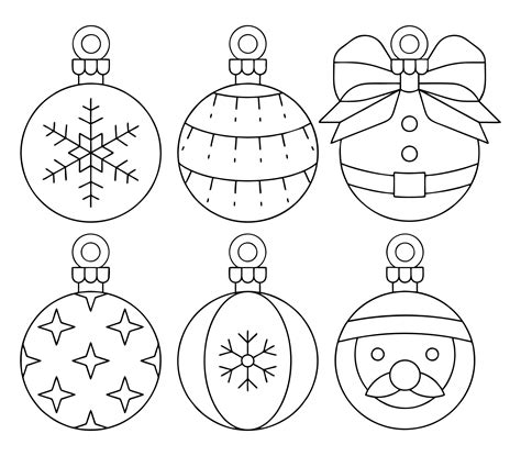 Printable Christmas Ornament Templates - Ornaments Printable