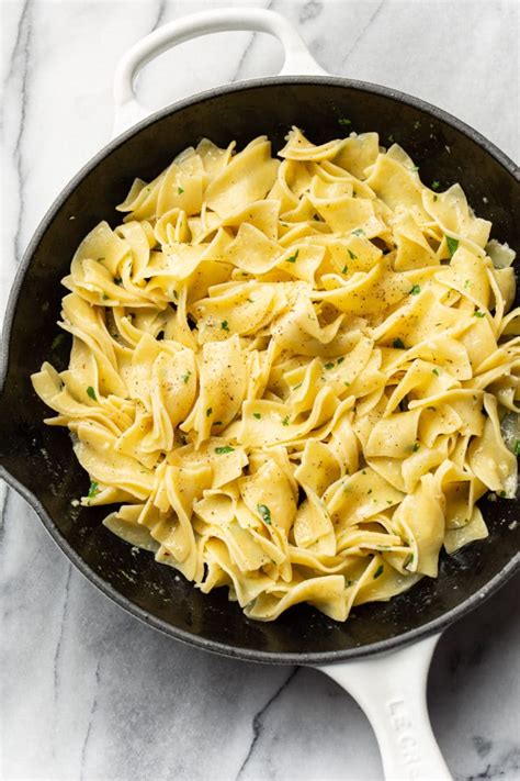 Quick And Easy Garlic Butter Noodles • Salt And Lavender