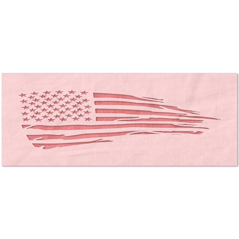 Distressed American Flag Stencil | Stencil Stop