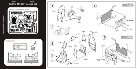 1/72 Spitfire Mk. XIV cockpit set | Vše pro modeláře Art Scale