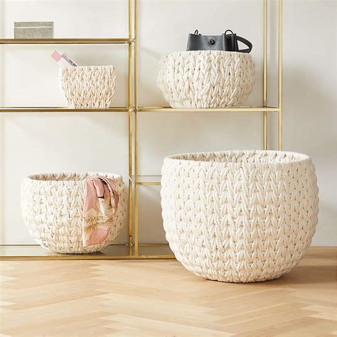 Large Round Wicker Basket Storage