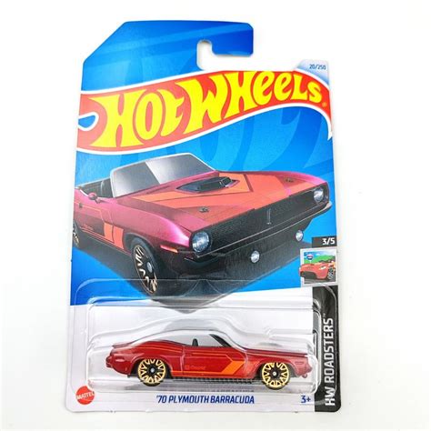 Машинка коллекционная Mattel Hot Wheels 2024 70 PLYMOUTH BARRACUDA купить с доставкой по