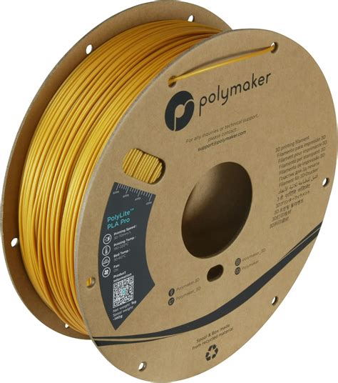 Polymaker PLA PRO Filament 1 75mm Gold Powerful PLA Filament 1 75mm 3D