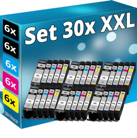 30x XXL Cartouches D Encre Pour Canon PIXMA TS 6350 6351 8350 8351 Lot