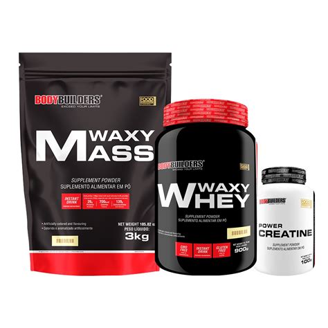 Kit Waxy Mass Kg Waxy Whey G Power Creatina G Bodybuilders Hot Sex Picture