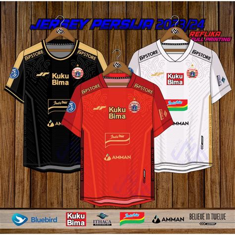 Jual JERSEY SEPAK BOLA LIGA 1 PERSIJA JAKARTA 2023 2024 NEW Full