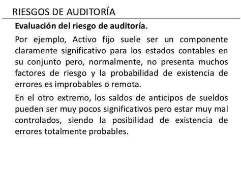 Riesgos De Auditoría