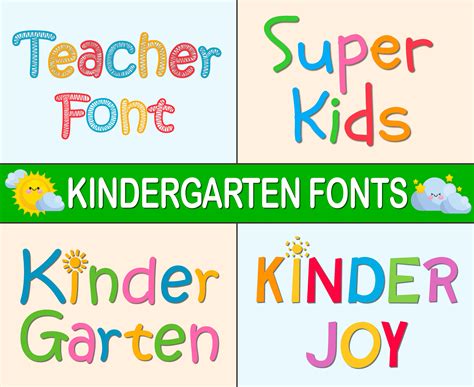 Kindergarten Font Kindergarten Font Style Teacher Font Preschool Font ...