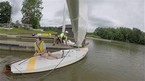 How To Launch A Sunfish Sailboat Youtube