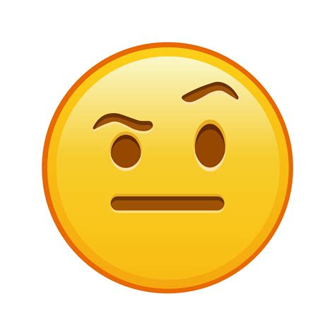 Raised Eyebrow Smiley Face