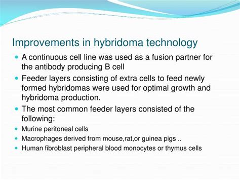 PPT - Hybridoma technology…….and mAb production…….. PowerPoint ...