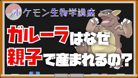 なぜガルーラには産まれた時から子どもがいるのか？｜ポケモン空想科学講座｜ポケモンgo、剣盾 Youtube