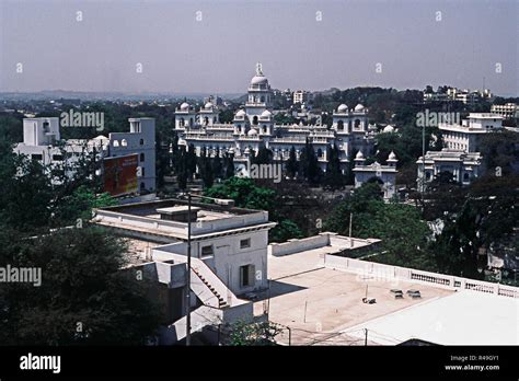 Aerial view of Legislative Assembly Building, Hyderabad, Andhra Pradesh ...