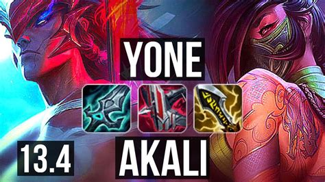 Yone Vs Akali Mid 14 1 6 66 Winrate Legendary Euw Master 13