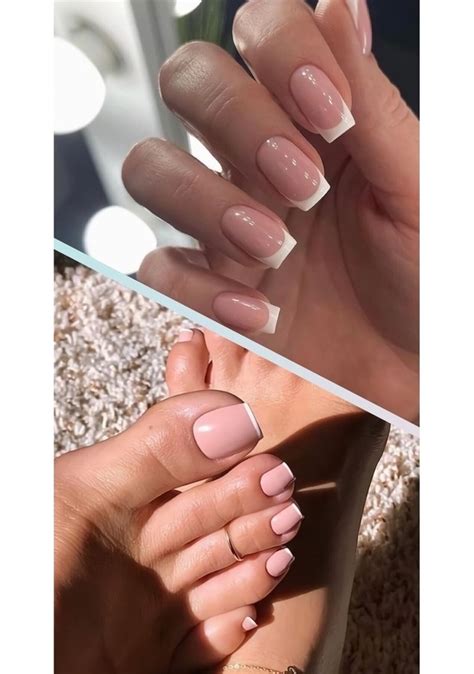 Rubatrend K T El Ve Ayak Nude Renk Beyaz French Takma T Rnak Seti Fiyatlar Ve Zellikleri