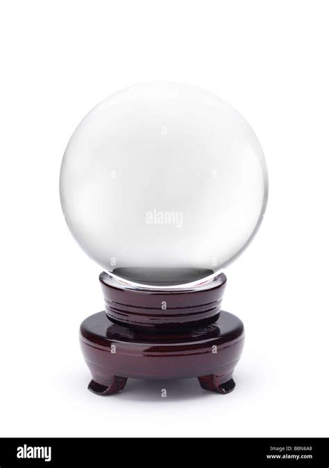 Scrying Crystal Ball Stock Photo Alamy