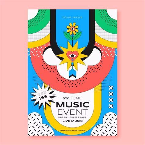 Free Vector | Flat design event poster template