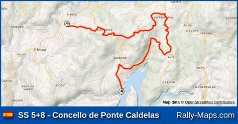 Ss Concello De Ponte Caldelas Stage Map Rallye R As Baixas