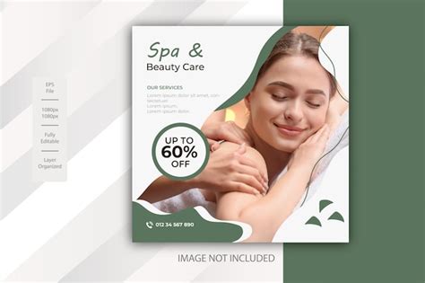 Design De Modelo De Postagem De M Dia Social De Banner De Beleza E Spa