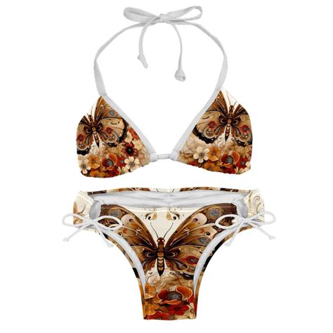 Butterfly Fission Diagram Stylish Bikini Set With Detachable Sponge And