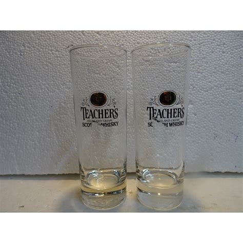 2 VERRES WHISKY TEACHER'S 22CL HT 16CM - Tigrebock