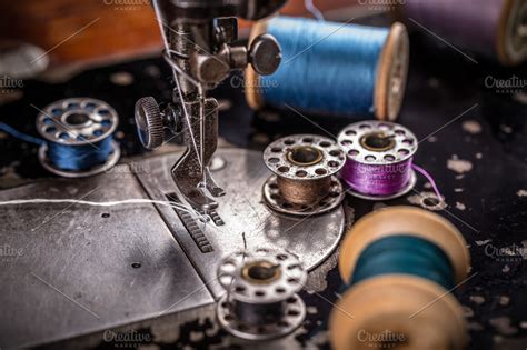 Sewing Machine High Quality Industrial Stock Photos Creative Market