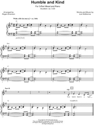 "Humble and Kind" Sheet Music - 19 Arrangements Available Instantly ...