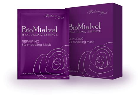 Моделирующая 3Д-Маска для лица и шеи BioMialvel Hyaluronic Essence ...