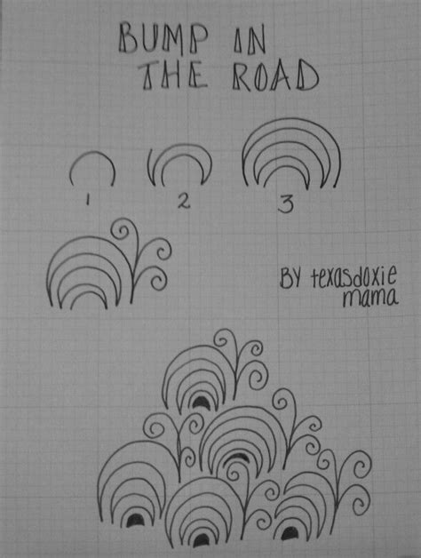 Bump In The Road Zentangle Patterns Tangle Patterns Doodle Patterns