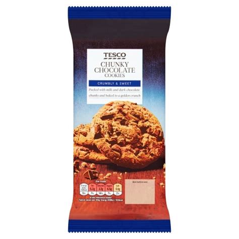 Tesco Chunky Chocolate 10 Cookies 200g Tesco Groceries