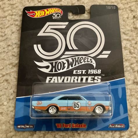 Mattel Toys Hot Wheels Premium 5th Anniversary Favorites 65 Ford Galaxie Poshmark