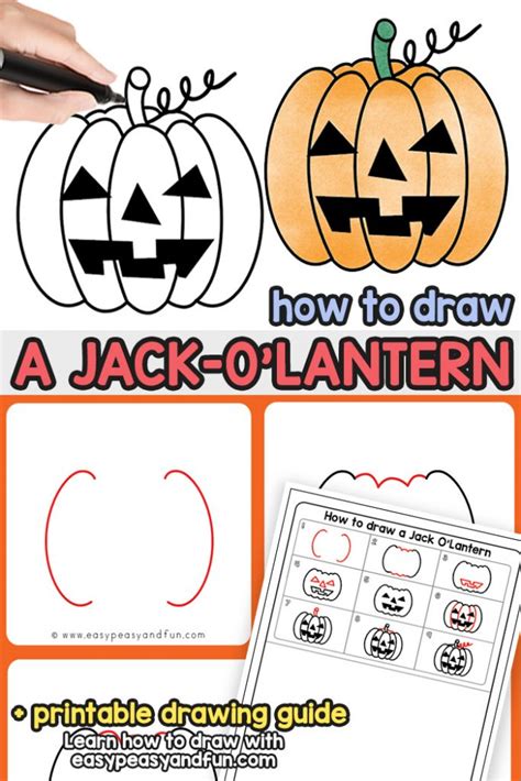 How To Draw A Jack O Lantern Easy Peasy And Fun