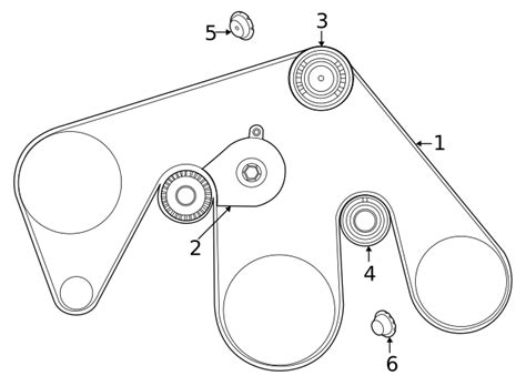 2020 2024 Nissan Frontier Serpentine Belt 11720 9bu0b Nissan Parts Plus