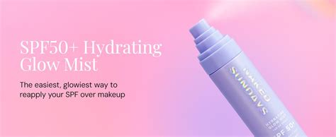 Amazon Naked Sundays SPF 50 Hydrating Glow Face Mist Daily
