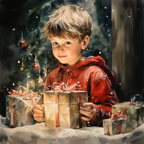 Child Joy Of Christmas Art Free Stock Photo - Public Domain Pictures