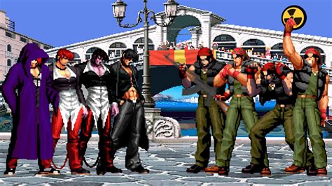 KOF Mugen Iori Yagami Team Vs Ralf Jones Team YouTube