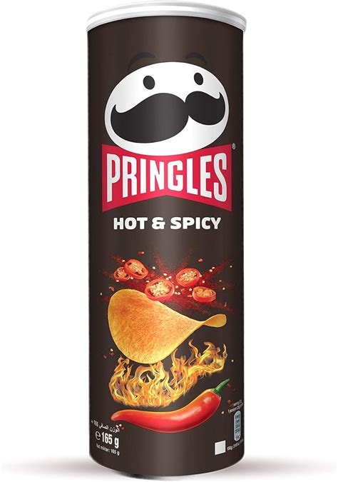 Pringles Hot Spicy Flavored Chips 165g Amazon Co Uk Grocery